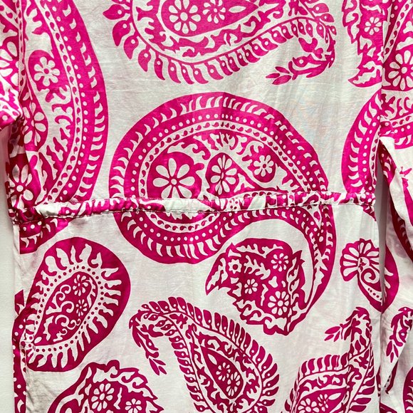 Talbots Paisley Swimsuit Cover Up Tunic Women's M - Picture 4 of 11